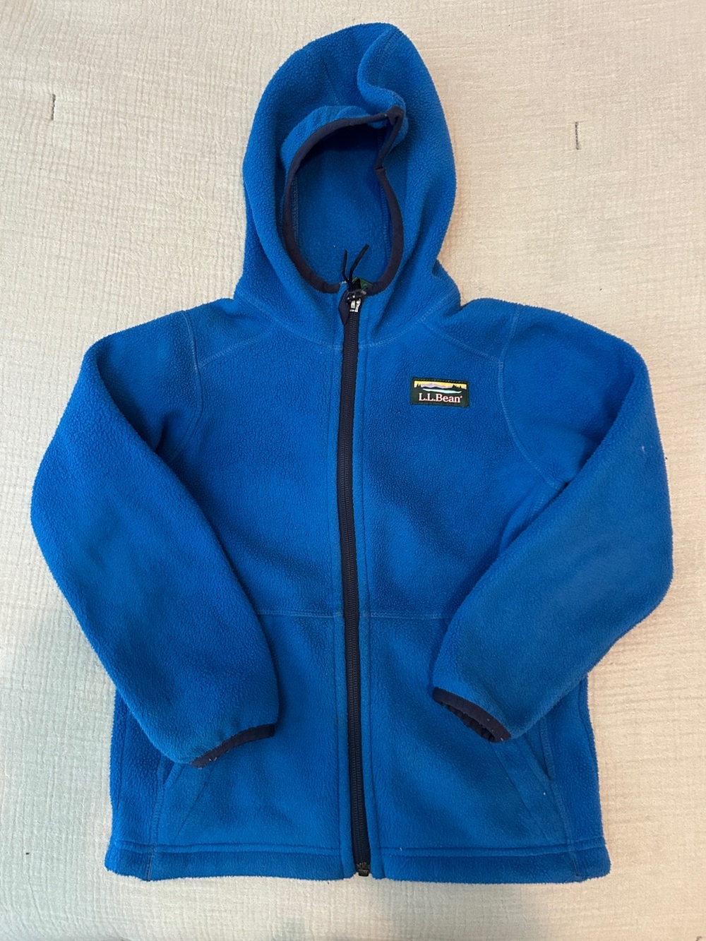 L.L. Bean Royal Blue Kids Full-Zip Fleece Hoodie
